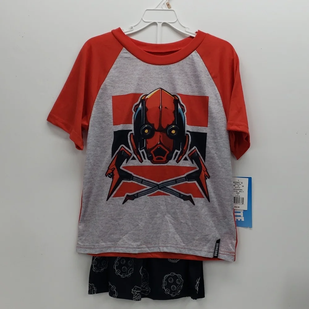 Fortnite pajamas size 12 short set Boys Video Game Kids